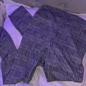 Plaid soft pants